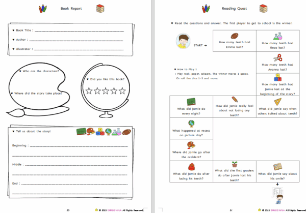 A Tooth Story workbook 4