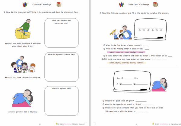 Dad Goes to School workbook 2