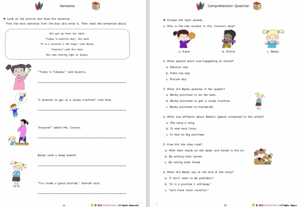 Election Day workbook 2
