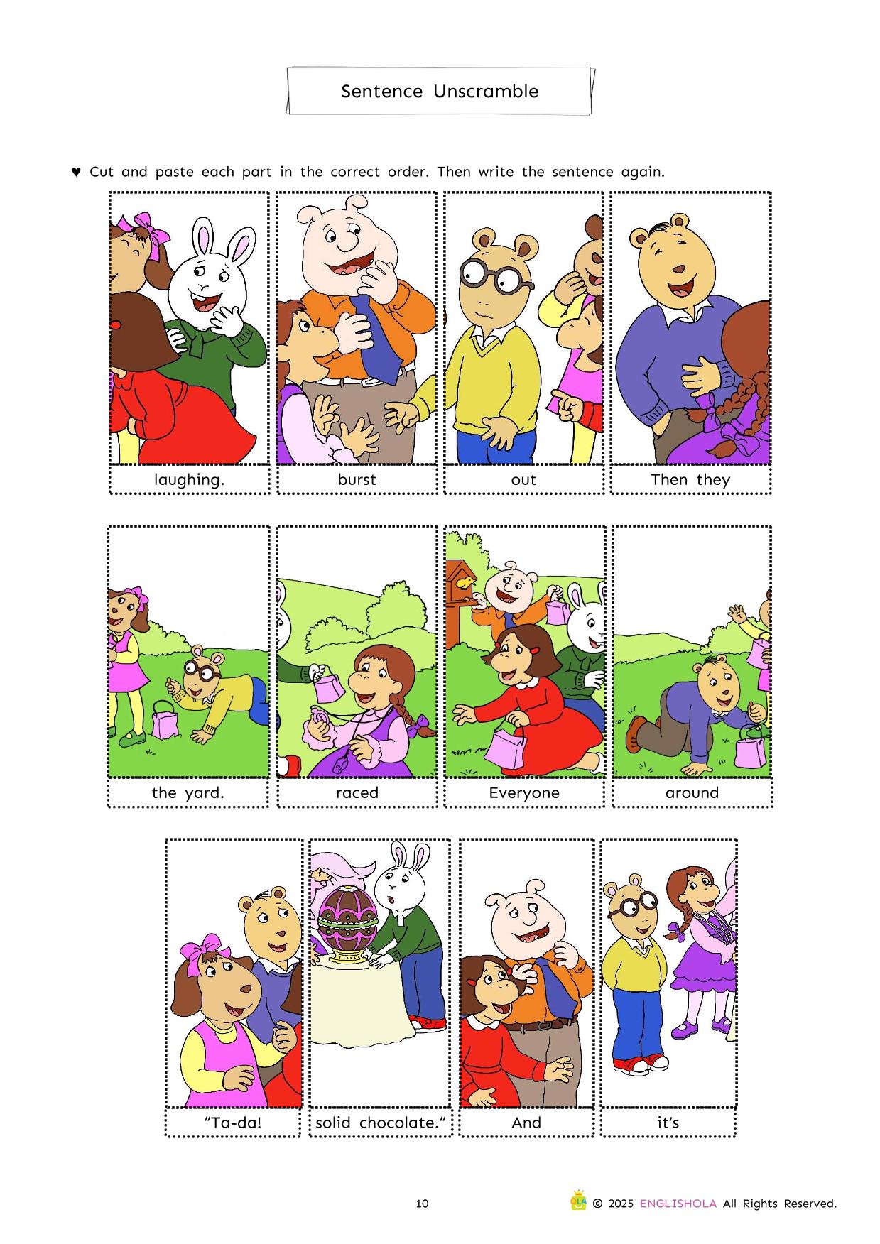 Arthur’s Jelly Beans workbook