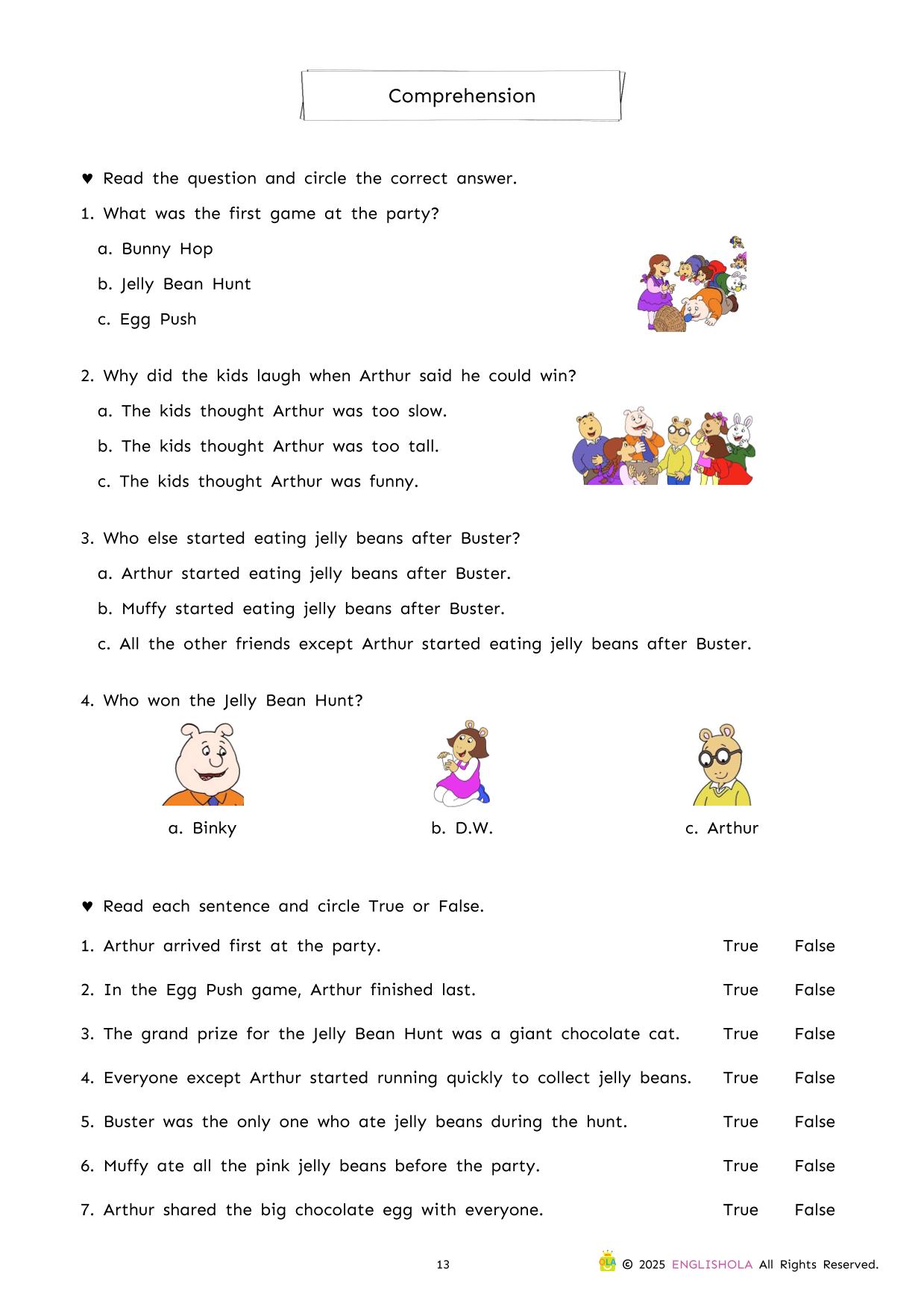Arthur’s Jelly Beans workbook - Image 3