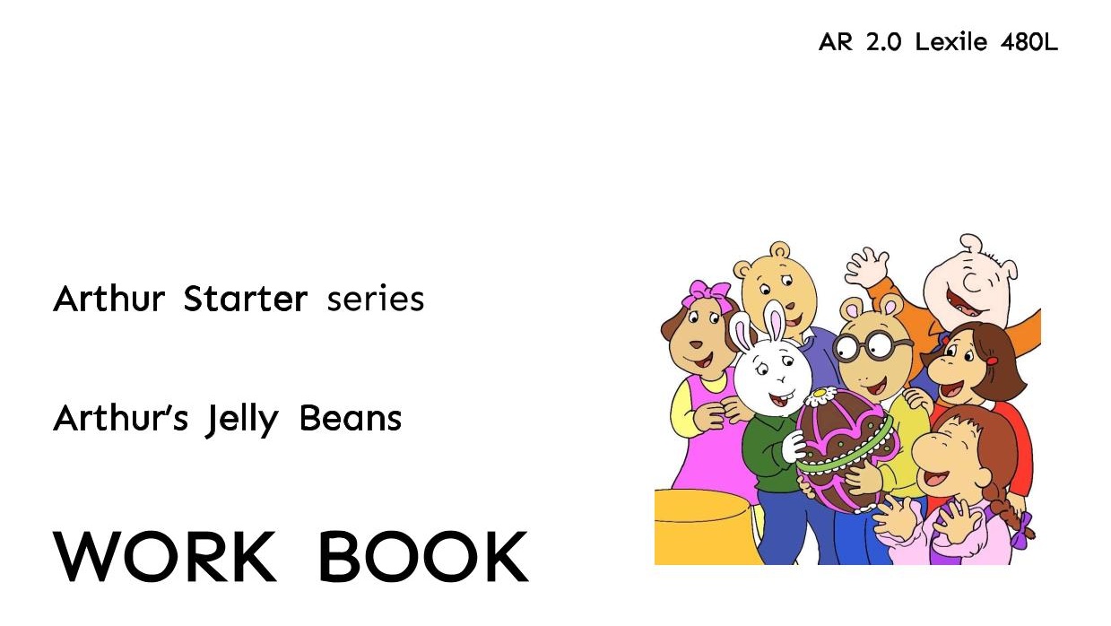 Arthur’s Jelly Beans workbook