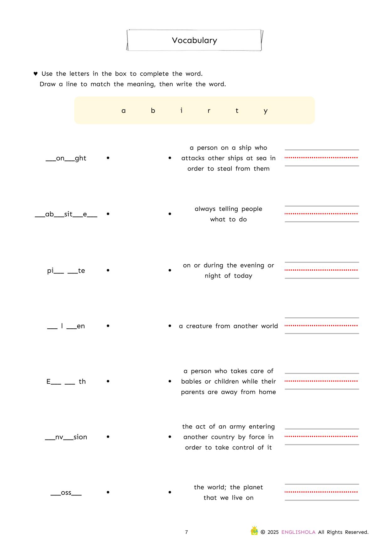 Arthur’s Mystery Babysitter workbook