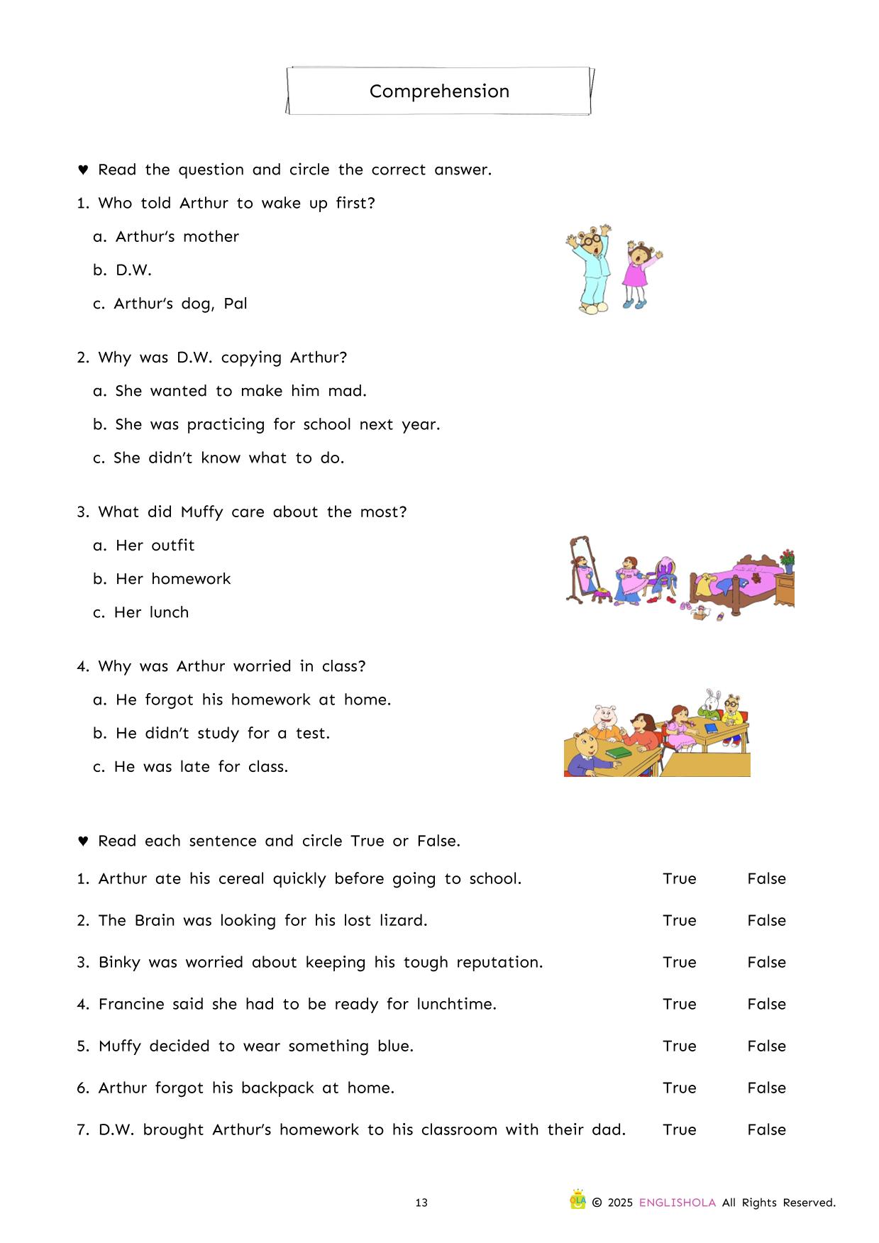 Arthur’s Off to School workbook - Image 2